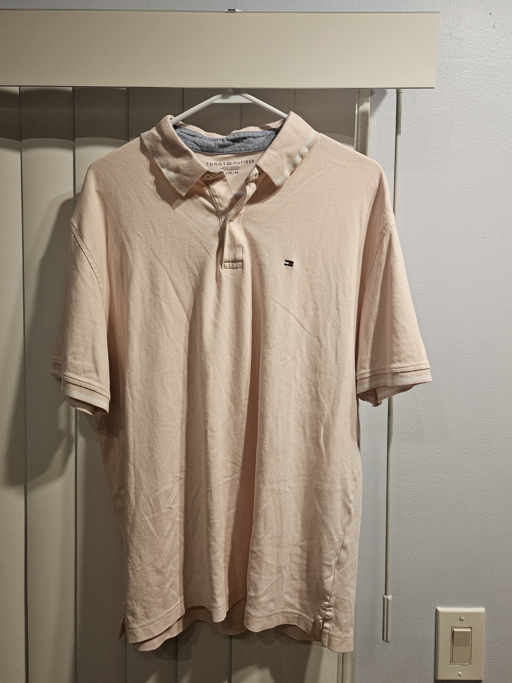 Tommy Hilfiger Men’s Pale Pink Polo Shirt